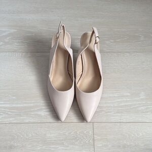 Cream Slingback Heels for Women